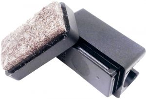 viltglijder - massief rond draadframe