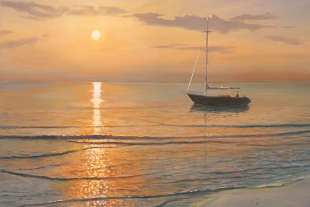 wanddecoratie Mattino sul mare