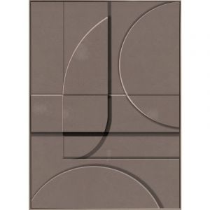 wanddecoratie Vormen Bruin